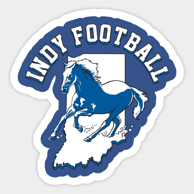 indianapolis colts Indy football design Sticker by stayfrostybro